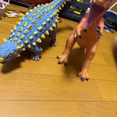 恐竜⑧ソフビ2体セット　アンキロサウルス　スピノサウルスの画像