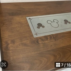 ディズニー　ミッキー　ローテーブル　ベルメゾンの画像