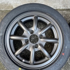 RS Watanabe F8F TYPE 14×5.5J+40 4H-100 14インチ ワタナベ アルミホイール　ファイナリスト　165 55 R14 新品セット！！の画像