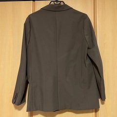 美品 ユニクロ リラックステーラードジャケット ブラウン Lサイズの画像