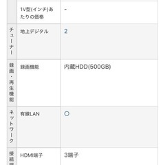 東芝　REGZA  32型　液晶テレビ　録画HDD内蔵の画像