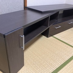 伸縮テレビ台　収納付きテレビボード
（直接引き取りの方限定）　の画像