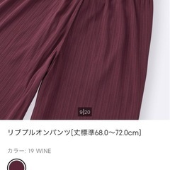 リブ　プリオンパンツの画像