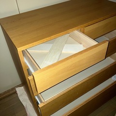 取引中！　無印良品　木製チェスト４段　の画像
