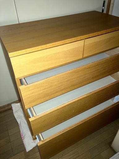 取引中！　無印良品　木製チェスト４段　