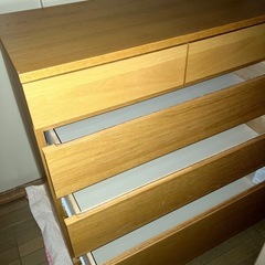 取引中！　無印良品　木製チェスト４段　の画像