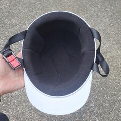 【交渉中】バイク　半ヘルメット　黒　フリーサイズの画像