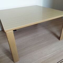 【美品・お届けも可能です】ニトリ折りたたみテーブル センターテーブル リビングデスク 机 ラスター6060LBRの画像