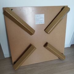 【美品・お届けも可能です】ニトリ折りたたみテーブル センターテーブル リビングデスク 机 ラスター6060LBRの画像