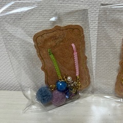 【未開封】ハンドメイド ストラップ キーホルダー セット売りの画像
