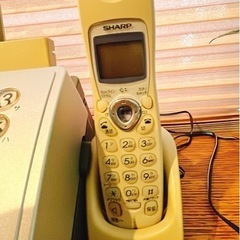 SHARP シャープ UX-F14CL 子機付きFAX電話機（ジャンク品）の画像