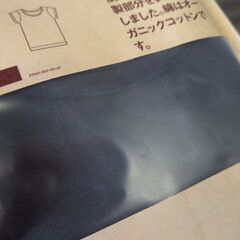 無印良品　オーガニックコットン Tシャツ 100cm ネイビーの画像