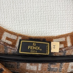 FENDI フェンディ ズッカ柄 ニット ワンピース ノースリーブ ヴィンテージの画像