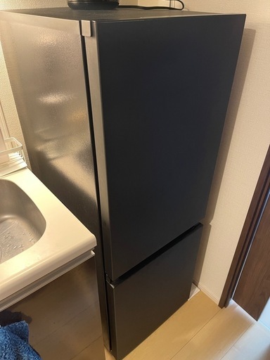 冷蔵庫 パーソナルタイプ マットブラック NR-B18C1-K [幅49.7cm /180L /2ドア /右開きタイプ /2023年]