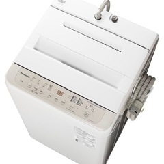パナソニック 全自動洗濯機 7kg NA-F7PB1-C エクリュベージュ ビッグウェーブ洗浄 バスポンプ内蔵 「サッと槽すすぎ」コースの画像