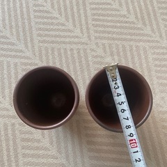 【未使用】備前焼 カップ［2個セット］の画像