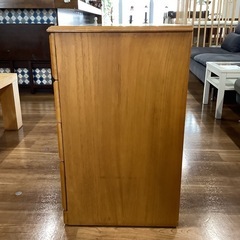 チェスト4段キャスター付き【町田市再生家具】251324の画像