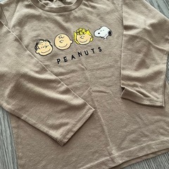 【110cm】チャンピオンTシャツスヌーピーロンティの画像