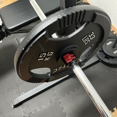 バーベルセット、バーベルラック、ベンチの画像