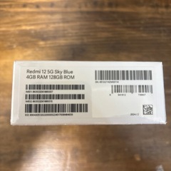 新品未使用　Xiaomi Redmi12 5G 128GB スカイブルーの画像