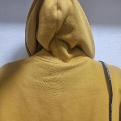 パーカー ジップパーカー 古着 イエロー 黄色の画像