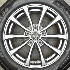 スタッドレス205/60R16エクシーダー 16in 6.5J +48 PCD114.3 ケンダ KR36 アイステックネオの画像