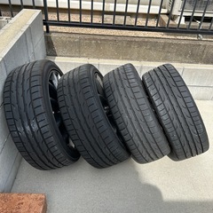 【取引者決定】5ZIGEN 18インチ タイヤホイールセット　タイヤは2ヶ月使用バリ山 オデッセイ　 の画像