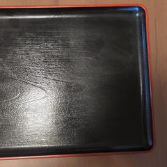 長方形木目調お盆の画像