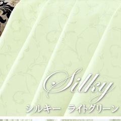 カーテン　遮光　シルキーライトグリーンの画像