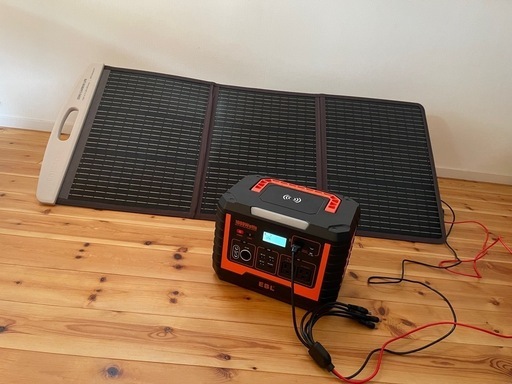 ポータブル電源とソーラーパネルセット　270000mAh 999wh 大容量　キャンプや災害対策にも
