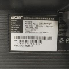 リユースのサカイ東金店 acer モニター 21年製 21.5インチ TJ13630の画像