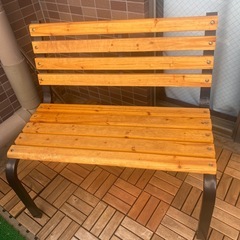 （取引中）2人掛け用ベンチ譲りますの画像