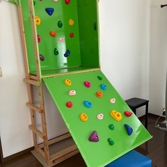 家庭用ボルダリング　手作りの画像