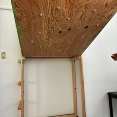 家庭用ボルダリング　手作りの画像
