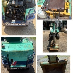 8月8日まで　YANMAR ヤンマー　B17-1 B17 ミニ油圧ショベル　バックホー　2526時間　1.5tクラス　ゴムキャタ　輸出　貿易　レストア品の画像