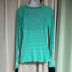 1425.adidas supernova 長袖トップス ミントグリーン☆の画像