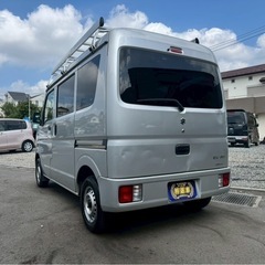 🉐【支払い総額30万円】車検令和9年2月25日H27年   スズキ　エブリィバン　PAハイルーフ　ルーフキャリア　スモークフィルム　集中ドアロック　記録簿5枚　調子良好！の画像