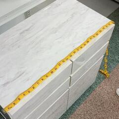 0803-009 収納棚　白　ホワイトキャビネット　の画像