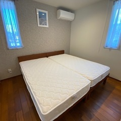 マットレスシングル２台の画像