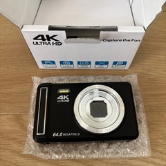 デジカメ 4K 6400万画素 デジタルカメラ 初心者向け 日本語説明書 小型の画像
