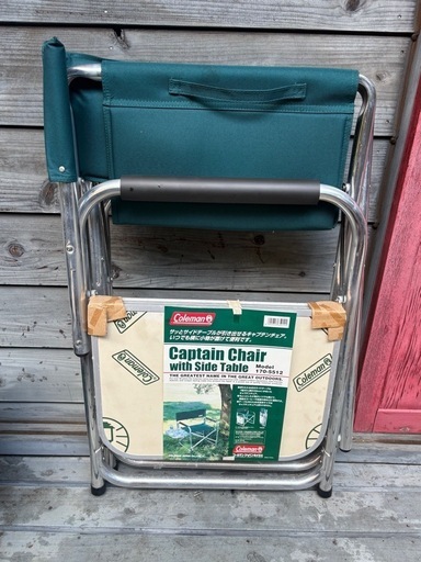 未使用コールマン サイドテーブル付きチェア（モデル170-5512）4脚セット