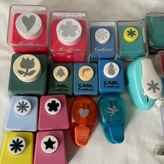 クラフトパンチ　消しゴムハンコ　スタンプ　セットの画像