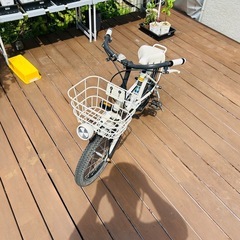 [近隣配送相談]子供用自転車　ブリジストンビッケM16インチ ホワイトの画像