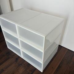 衣類ケース6個セットの画像
