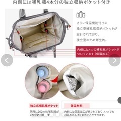 新品　未開封　マザーズバッグ  リュックの画像