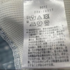 ドット柄フリル付きチュニック2点セット　150cmの画像