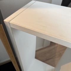 白黒木材ボックス6個まとめの画像