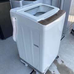 洗濯機　2021年製　8kg【美品】　ヤマダホールディングスYWM-TV80G1 小倉北区の画像