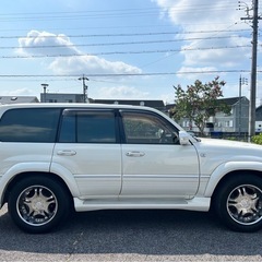 ランクル100バン　1ナンバー　ディーゼル　VXリミテッド　サンルーフ　4WD セールスポイント多数　車検なし　 諸費用全額込み　修復歴無　車幅公認 の画像
