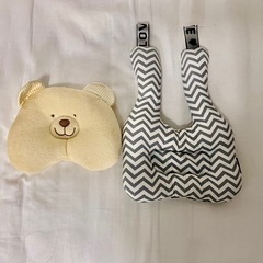 bonbebe ベビーチェア グレー トレイ付きの画像